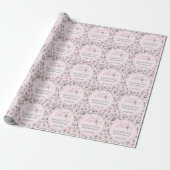 Roze Snoep Baby shower Sweet Little One Cadeaupapier (Uitgerold)