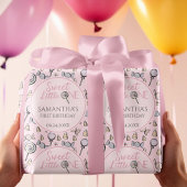 Roze Snoep Baby shower Sweet Little One Cadeaupapier