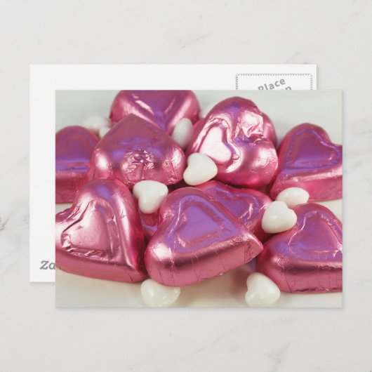 Roze Snoep Briefkaart (Voorkant / Achterkant)