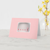 roze snoep briefkaarten (Gele Bloem)