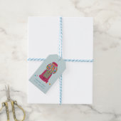 Roze Snoep Bubble Gum Hartelijk dank Cadeaulabel (Met Touw)