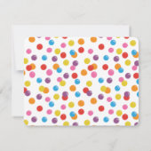 Roze Snoep Bubble Gum Hartelijk dank Notitiekaartje (Achterkant)