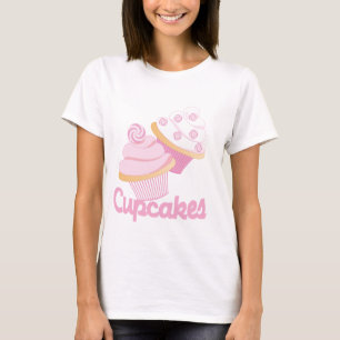 Roze Snoep Cupcakes T-shirt