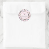 Roze Snoep eerste 1e verjaardag Sticker (Tas)
