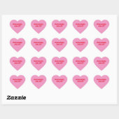 Roze Snoep Hart Sticker (Vel)