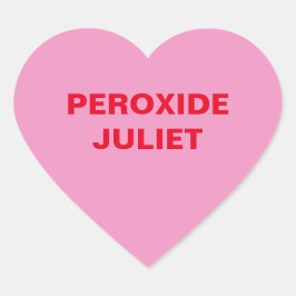 Roze Snoep Hart Sticker