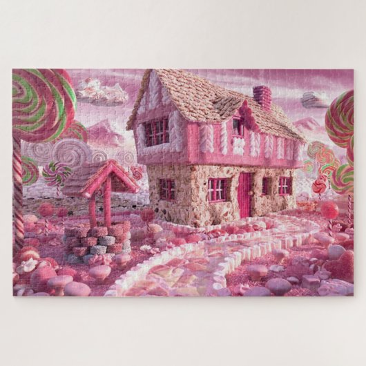 Roze Snoep Land Legpuzzel (Horizontaal)
