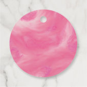 Roze Snoep Lijst Meisje Baby shower Bedankjes Labels (Achterkant)