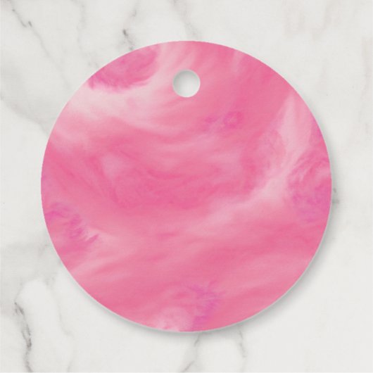 Roze Snoep Lijst Meisje Baby shower Bedankjes Labels (Achterkant)