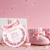 Roze Snoep Lijst Meisje Baby shower Bedankjes Labels