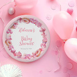 Roze Snoep Lijst Meisje Baby shower Papieren Bordje<br><div class="desc">We weten dat je niet kunt wachten om je lieve kleine baby te zien en dit Baby shower met een snoep thema is een eerbetoon aan jou en je kleintje in alle roze glorie! Een heerlijke bakkerij traktatie en snoep roze lijst omringt je douchedetails op een oh zo lekkere manier....</div>