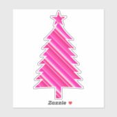Roze Snoep met kerstboom Sticker (Vel)