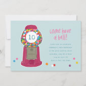 Roze Snoep met trommel Kaart (Voorkant)