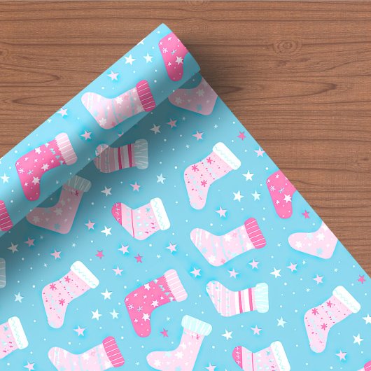 Roze Snoep pastel vakantie inpakpapier