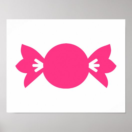 Roze snoep poster (Voorkant)