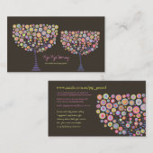 Roze Snoep Retro Personal Business Profile Card Visitekaartje (Voorkant / Achterkant)