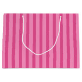  Roze Snoep Stripe Gift Bag Groot Cadeauzakje (Voorkant)