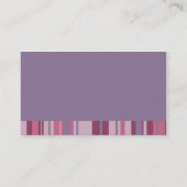Roze Snoep Stripe visitekaartjes (Achterkant)