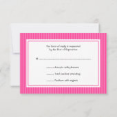 Roze Snoep Stripes Bat Mitzvah RSVP (Achterkant)