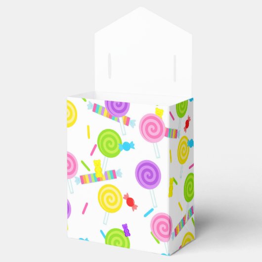 Roze Snoep Sweet Treat Favor Boxes Bedankdoosjes (Geopend)
