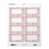 Roze Snoep voedselproductetiketten Etiket (Full Sheet)