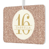 Roze snoepgoed 16 Roos Gold Glitter, speciaal gepe Luchtverfrisser (Links)