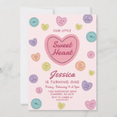 Roze snoepgoed Valentijn verjaardag Kaart (Voorkant)