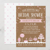 Roze Snoepjes staaf | Vrijgezellenfeest Kaart (Voorkant / Achterkant)