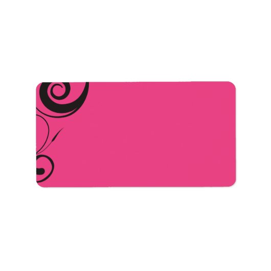 ROZE SNOEPJES sticker Print je eigen label (Voorkant)