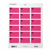 ROZE SNOEPJES sticker Print je eigen label (Full Sheet)
