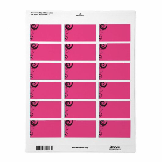 ROZE SNOEPJES sticker Print je eigen label (Full Sheet)