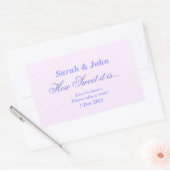 Roze Snoepjes streep Hoe zoet het is Sticker (Envelop)