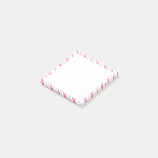 Roze snoepriet post-it® notes (Schuin)