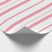 Roze snoeprietstrips cadeaupapier (Hoek)