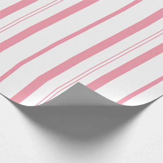Roze snoeprietstrips cadeaupapier (Hoek)