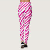 Roze snoeprietstrips Style1 Leggings (Achterkant)