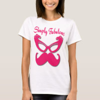 Roze snor en roze bril gewoon verbluffend