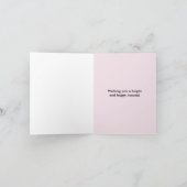 Roze Snow Angel voor mijn lerarenvakantiekaart Feestdagen Kaart (Binnen)