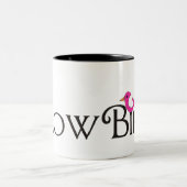 Roze Snowbird Tweekleurige Koffiemok (Center)