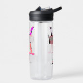 Roze snowboard waterfles (Links)