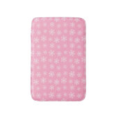 Roze Snowflake Bath Mat (Voorkant Verticaal)
