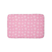Roze Snowflake Bath Mat (Voorkant)