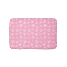 Roze Snowflake Bath Mat