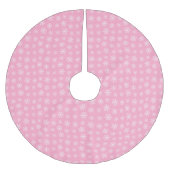 Roze snowflake boomrok kerstboom rok (Voorkant)