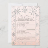 Roze snowflake die mammie het beste schoenspel ken kaart (Voorkant)