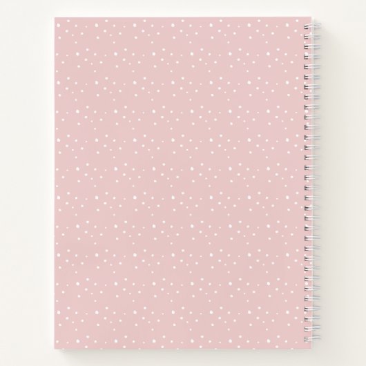 Roze Snowflake Girl Baby shower Guest Book Notitieboek (Achterkant)