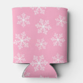 Roze Snowflake Koelbox Blikjeskoeler (Achterkant)