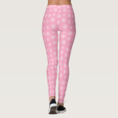Roze Snowflake Leggings (Achterkant)