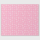 Roze snowflake papier voor onmiddellijke verpakkin (Vlak)