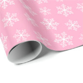 Roze snowflake papier voor onmiddellijke verpakkin (Rol Hoek)